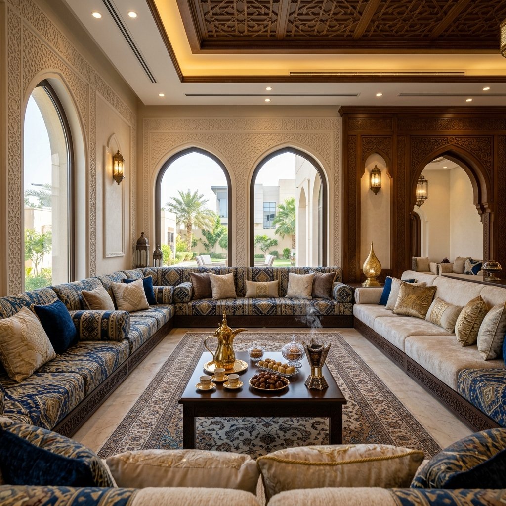 مجلس نسائي ناعم وأنيق بالرياض